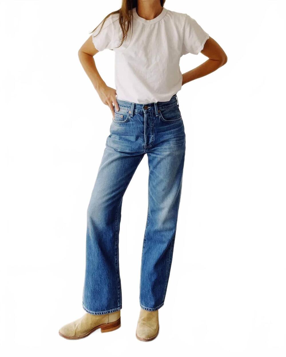NEW HEY GANG ranch high rise jean in richman